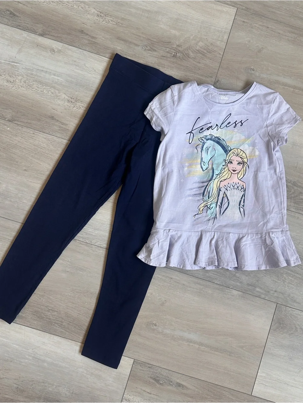 Disney Princess Girls Clothing Bundle Size 7/8 Ariel Cinderella Frozen 8 Pc